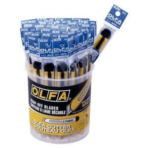 Olfa-SPC-1/40-Pack de 40 cúters básicos con cuchilla 9 mm