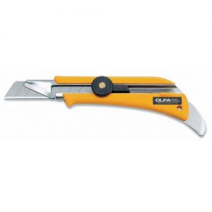Olfa-OL-Cúter con bloqueo manual especial para el corte de moquetas y cuchilla de 18mm