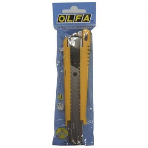 Olfa-EXL-500/40-Cúter profesional con cuchilla de 18 mm y bloqueo automático en bolsa de plástico(40Uds)