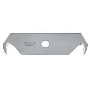 Olfa-HOB-2-Pack de 5 cuchillas-gancho 64x17,5x0,4 mm plateadas