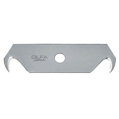 Olfa-HOB-2-Pack de 5 cuchillas-gancho 64x17,5x0,4 mm plateadas