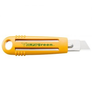 Olfa-SK-4/green-Cúter plástico reciclado con cuchilla trapezoidal de 17,5 mm