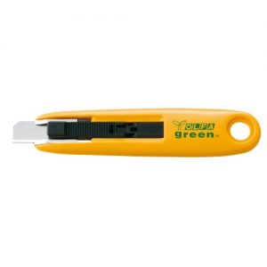 Olfa-SK-7GREEN-Cúter plástico reciclado con cuchilla trapezoidal de 12,5 mm