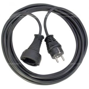 Brennenstuhl-1165440-Alargador eléctrico IP20 H05VV-F3G1,5 de 5 m (Negro)