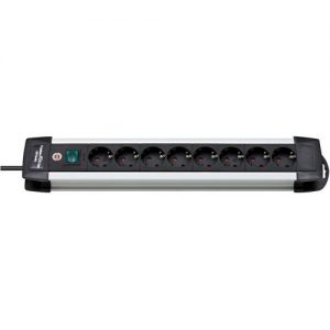 Brennenstuhl-1391000018-Base múltiple Premium-Alu-Line (8 tomas)