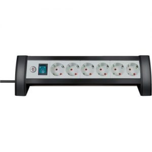 Brennenstuhl-1156250416-Base múltiple Premium-Office-Line para sobremesa (6 tomas)