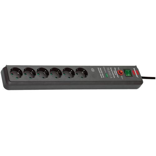 Brennenstuhl-1159540376-Base múltiple con protección contra sobretensión y señal acústica Secure-Tec
