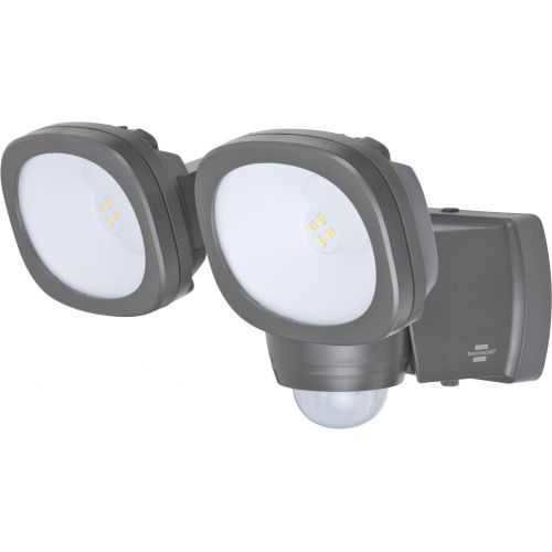 Brennenstuhl-1178900200-Foco LED de pared doble a batería LUFOS 420 con detector de movimiento (240 x 2 lm)