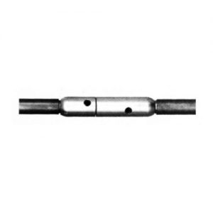 ATM Pasahilos-770002-Empalme giratorio guía-guía para guía pasahilos de 9 mm (Rosca M12 Largo 80 mm)