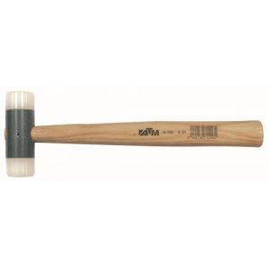ATM Mazas-A104-Maza de nylon mango madera (Ø 44 mm Cabeza 128 mm Largo 350 mm)