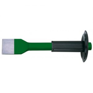 ATM Percusión-386070V-Cincel para ranuras con empuñadura de seguridad Serie verde (Largo 250 mm Cabeza 71 mm)