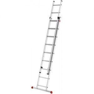 Hailo-7209-007-Escalera aluminio 2 tramos corredera ProfiStep Duo (2x9 peldaños)
