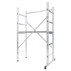 Hailo-9473-311-Andamio de aluminio Hobby 3 (altura máxima de trabajo 3 m)