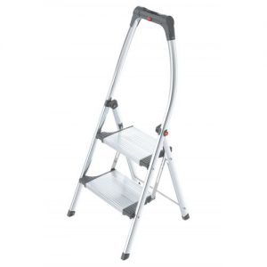 Hailo-4302-201-Mini escalera de aluminio LivinStep Plus (2 peldaños)