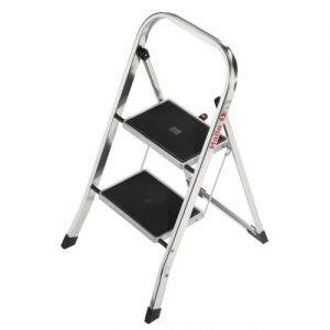 Hailo-4392-801-Taburete de aluminio K60 StandardLine (2 peldaños)