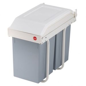 Hailo-3659-001-Cubo de reciclaje integrable Multi-Box duo L de 2x14 litros
