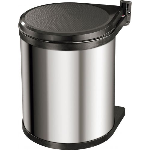 Hailo-3555-101-Cubo de basura integrable de 15 litros Compact-Box gris