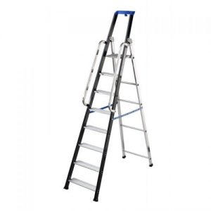 Gierre-AL757-Escalera profesional de aluminio de tijera Stabila Pro (8 peldaños)