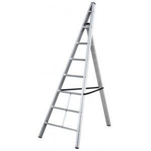 Gierre-AL500-Escalera triangular de aluminio Trittika (6 peldaños)