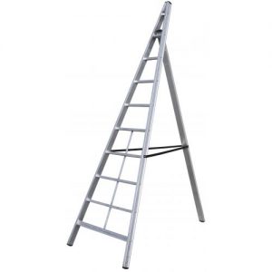 Gierre-AL510-Escalera triangular de aluminio Trittika (8 peldaños)