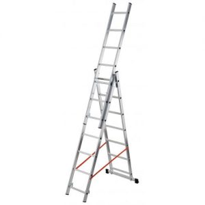 Gierre-AL405-Escalera 3 tramos combinada de aluminio Modula 3x7