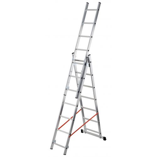 Gierre-AL405-Escalera 3 tramos combinada de aluminio Modula 3x7