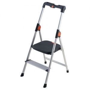 Gierre-B222-Mini escalera ultraligera de aluminio Dekorstep (2 peldaños)