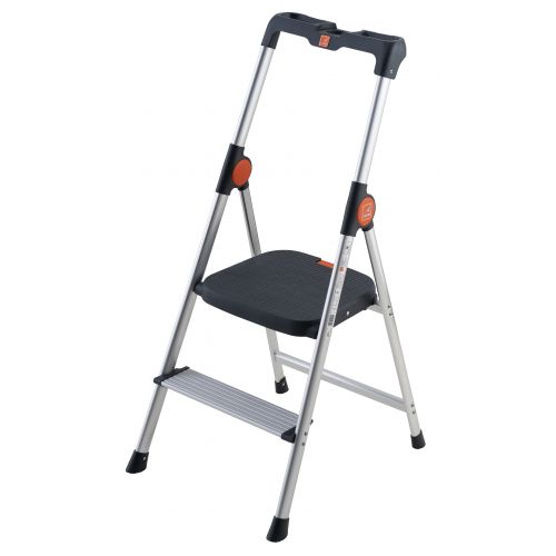 Gierre-B222-Mini escalera ultraligera de aluminio Dekorstep (2 peldaños)