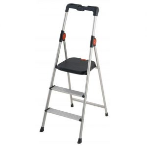 Gierre-B333-Mini escalera ultraligera de aluminio Dekorstep (3 peldaños)