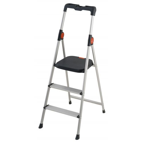 Gierre-B333-Mini escalera ultraligera de aluminio Dekorstep (3 peldaños)