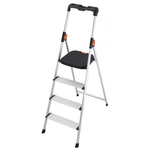 Gierre-B444-Mini escalera ultraligera de aluminio Dekorstep (4 peldaños)