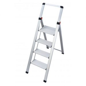 Gierre-BS400-Mini escalera ultra delgada de aluminio Slim (4 peldaños)