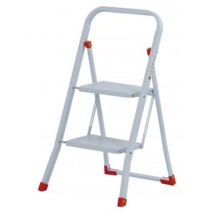 Gierre-B0050-Mini escalera básica de acero Sempreutile (2 peldaños)