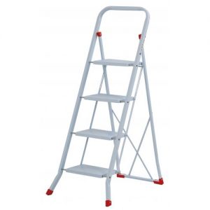 Gierre-B0070-Mini escalera básica de acero Sempreutile (4 peldaños)
