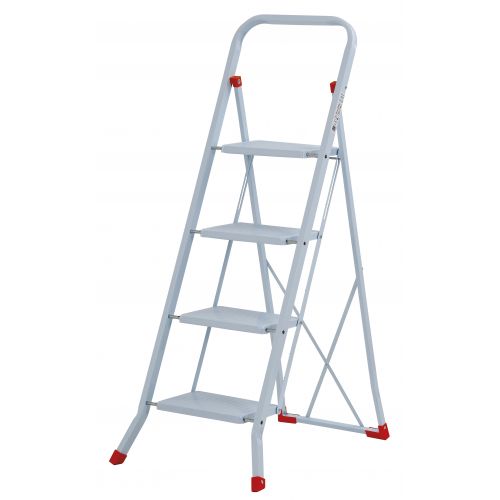 Gierre-B0070-Mini escalera básica de acero Sempreutile (4 peldaños)