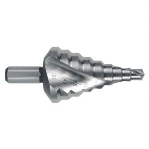 Ruko-101090-Broca escalonada HSS sistema métrico. Agujeros directos DIN/EN 50262 Ø 6,5-40,0 mm (11 pasos)