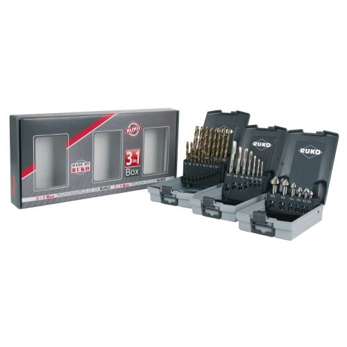 Ruko-131003-Estuche profesional 3 en 1 para trabajos en metal (21514RO+102152RO+245061RO)
