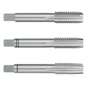 Ruko-246038UNC-Juego de 3 machos para roscar a mano UNC ~ DIN 352 HSS rectificados con rosca 3/8